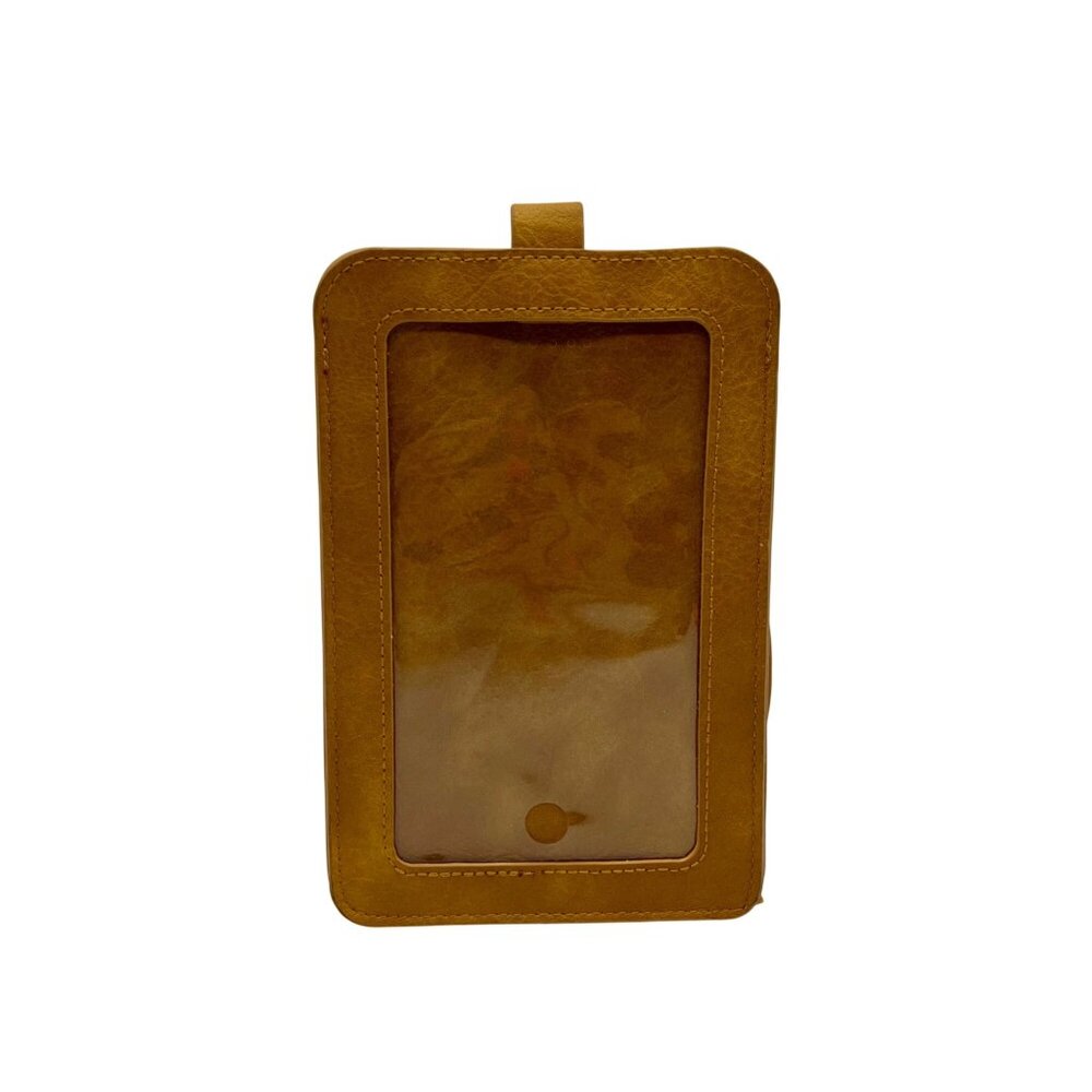 Save The Girls Brown Leather Crossbody Touchscreen Purse